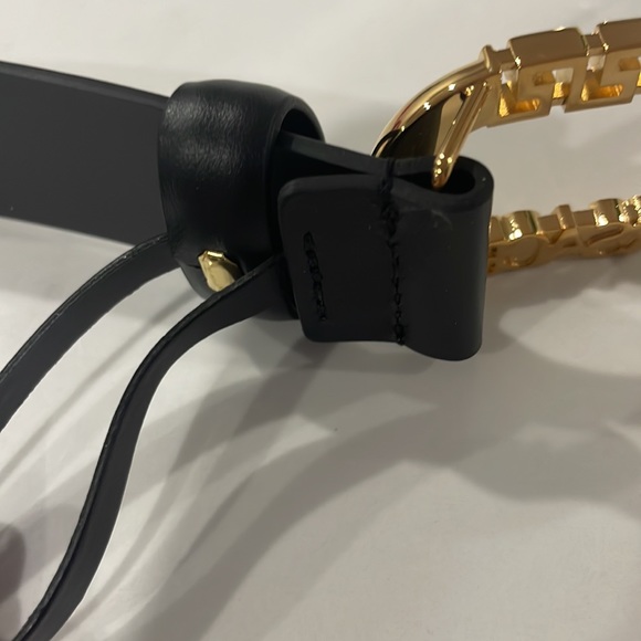 VERSACE Black Logo Belt - Picture 4 of 7